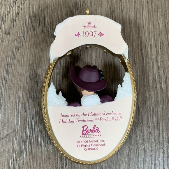 Hallmark Keepsake 1997 Holiday Traditions  Barbie Ornament Homecoming Collection - Picture 3 of 4